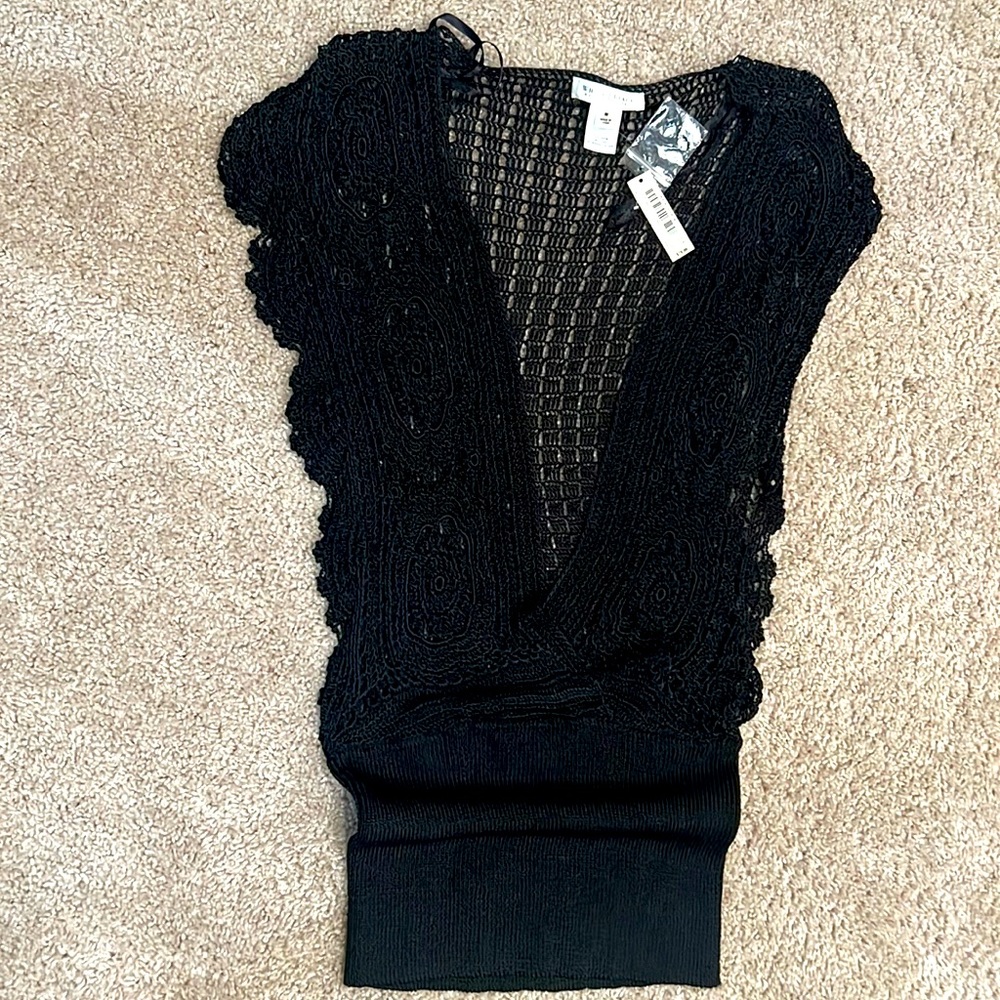 Crochet black cover up  tunic!